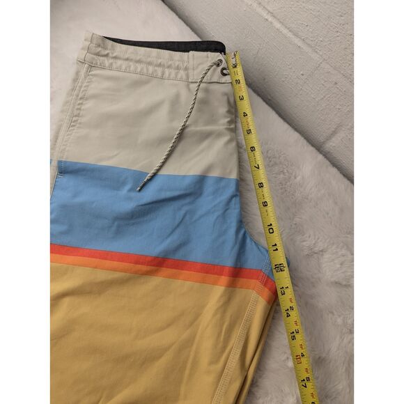 Vissla Boardshorts Mens 34 Multicolor Colorblock Swim Trunks Beach Surfing - Picture 7 of 10